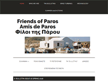 Tablet Screenshot of friendsofparos.com